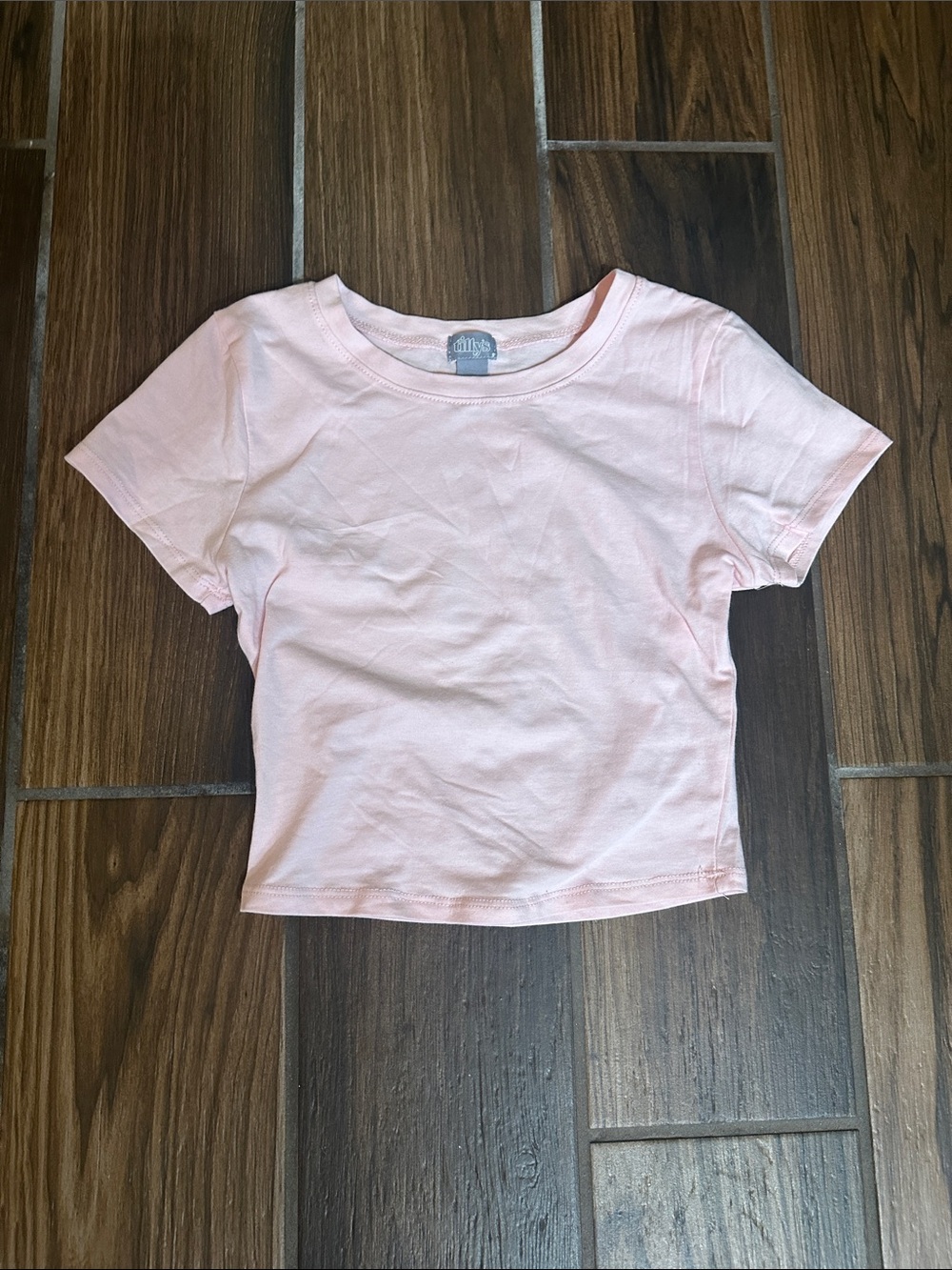 Tilly's Light Pink Crop Tee
